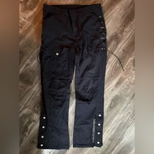 Harley-Davidson Black Women's Boot Cut Lace-Up Pants